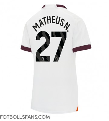 Manchester City Matheus Nunes #27 Replika Bortatröja Damer 2023-24 Kortärmad